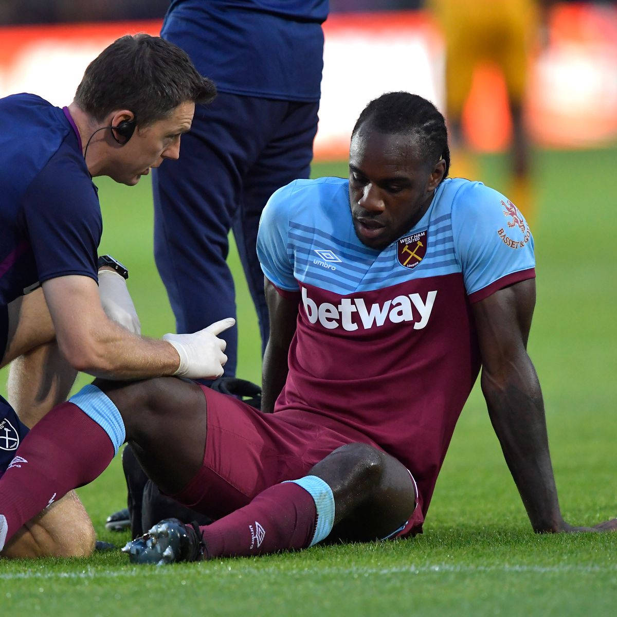 Michail Antonio Being Treated Wallpaper