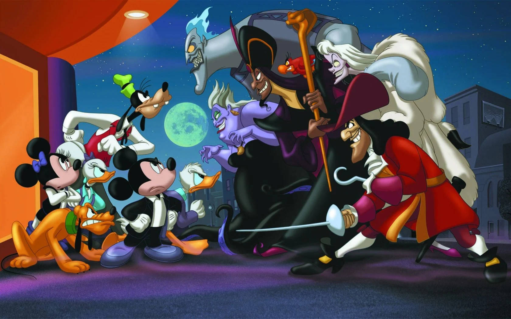 Mickey And Friends Vs Disney Villains Wallpaper