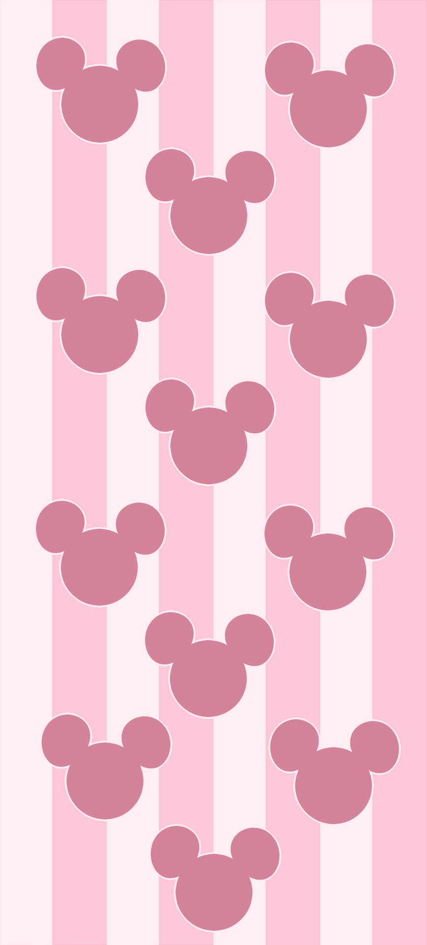 Wallpaper mickey mouse pink discount