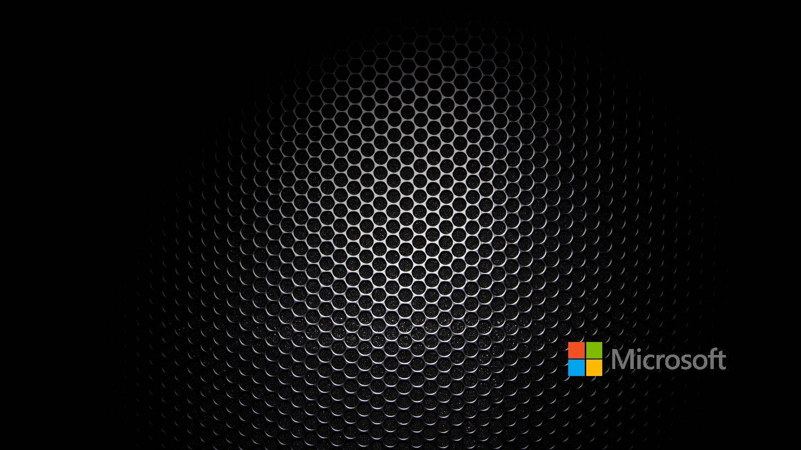 Microsoft Black Honeycomb Metal Mesh Wallpaper