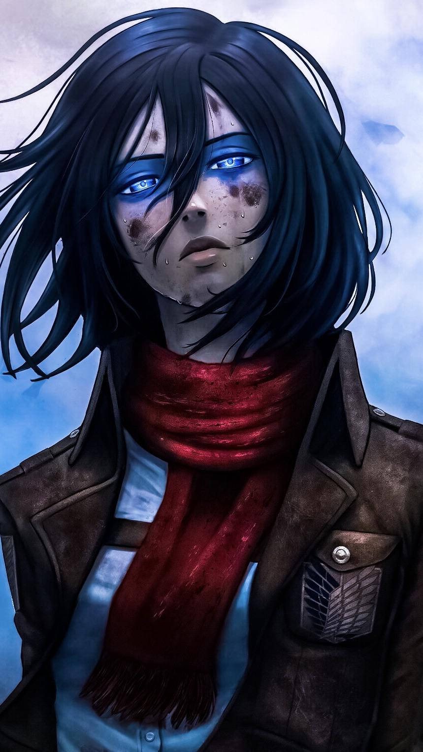 Mikasa Ackerman Cool Android Wallpaper