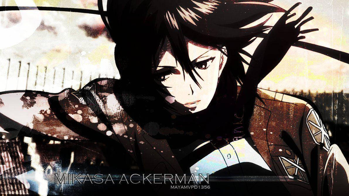 Mikasa Ackerman Portrait Wallpaper