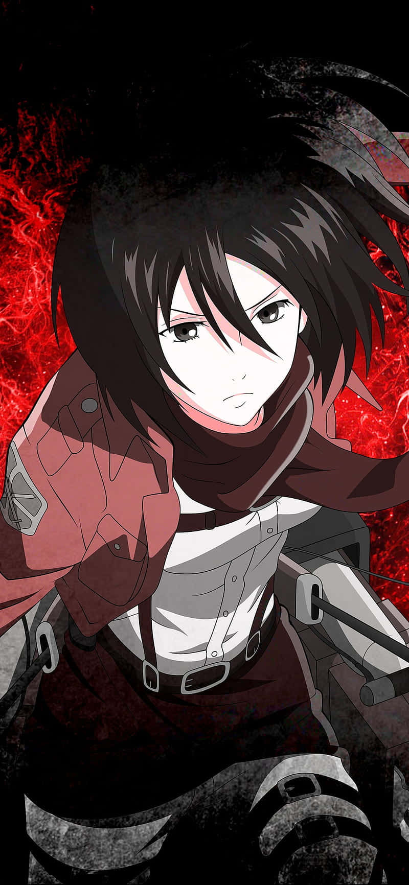 Mikasa Ackerman Season4 Portrait Wallpaper