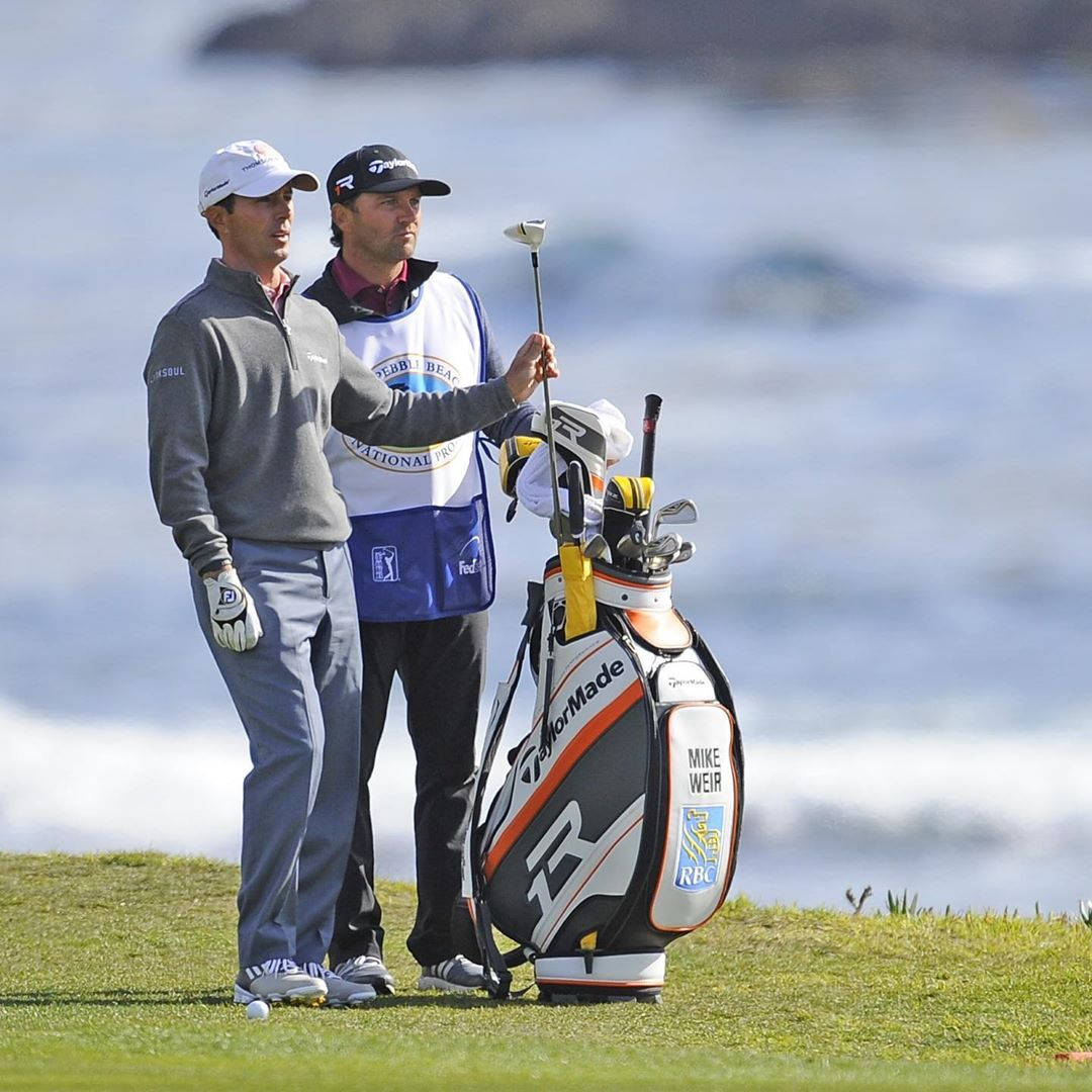 Mike Weir With His Caddie Wallpaper