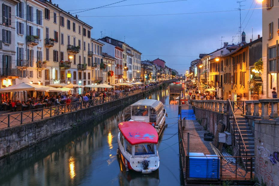 Milan Canals In Navigli Wallpaper