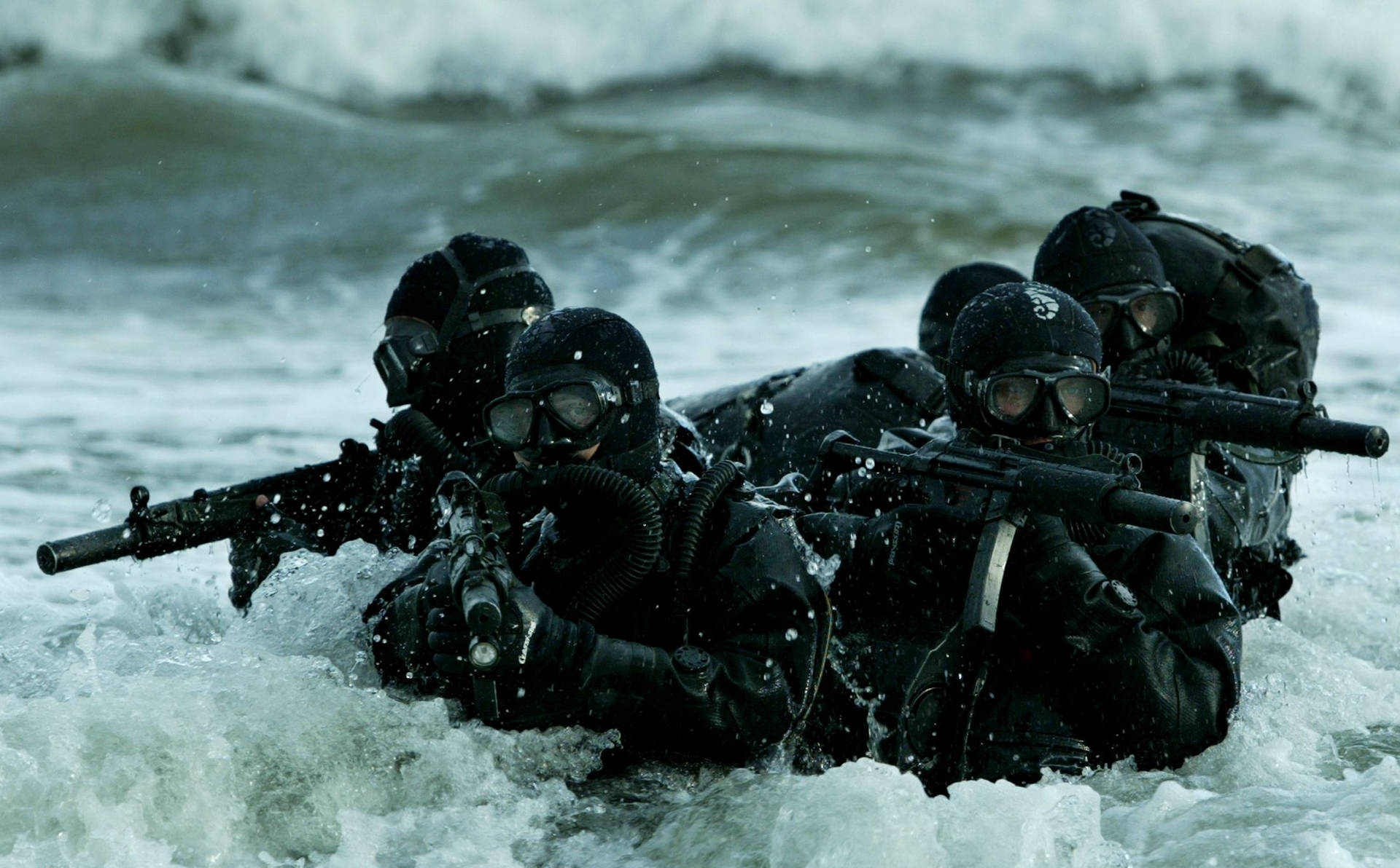 Military Marines In Action Wallpaper