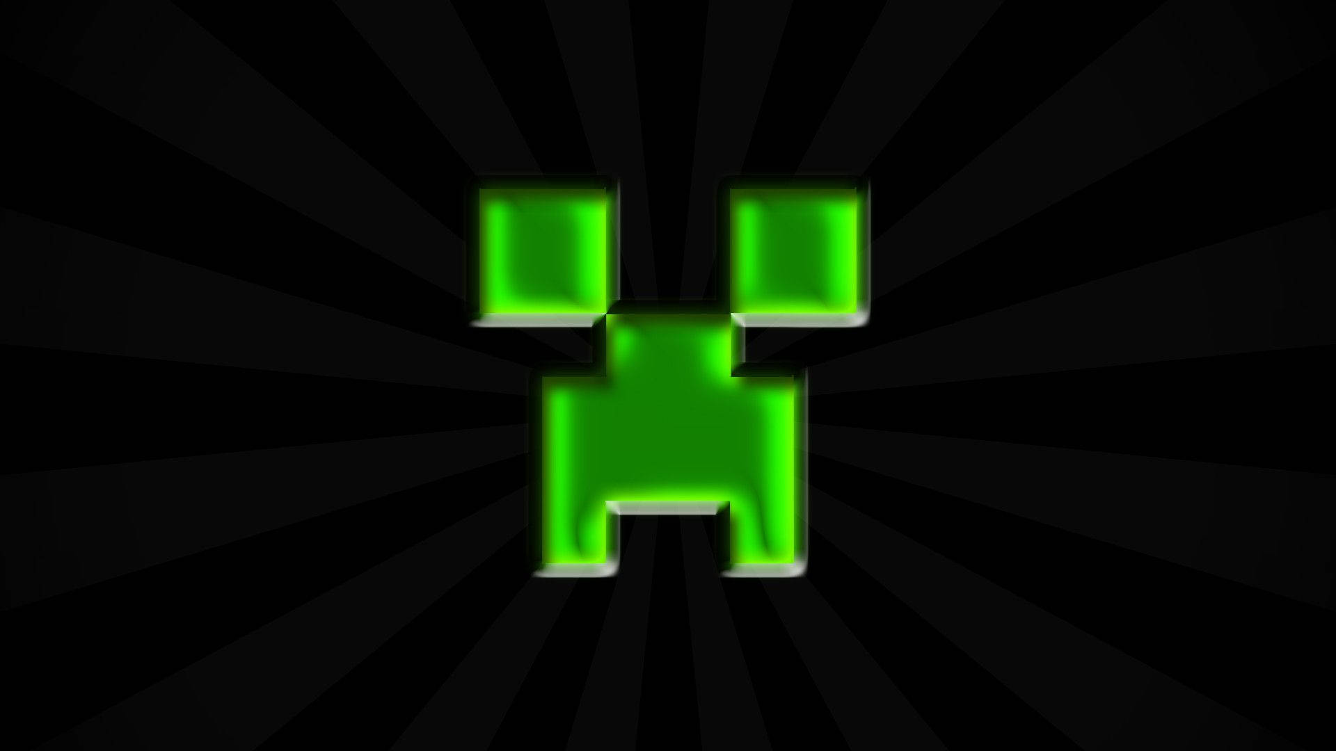 Minecraft 标志 壁纸 Creeper