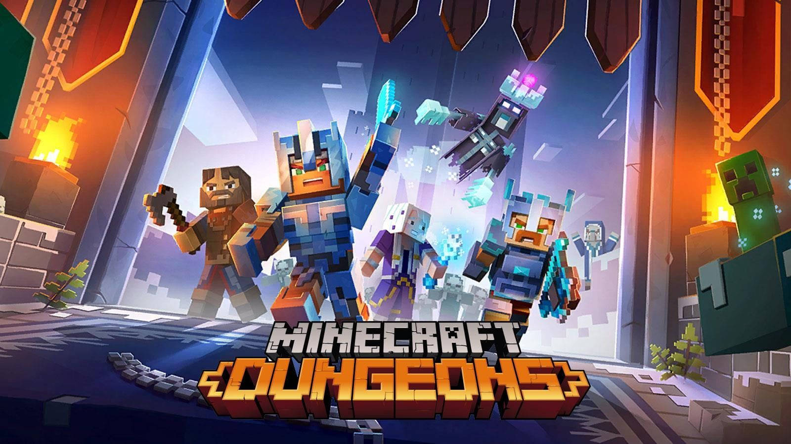 Minecraft Dungeons Creeping Winter Wallpaper