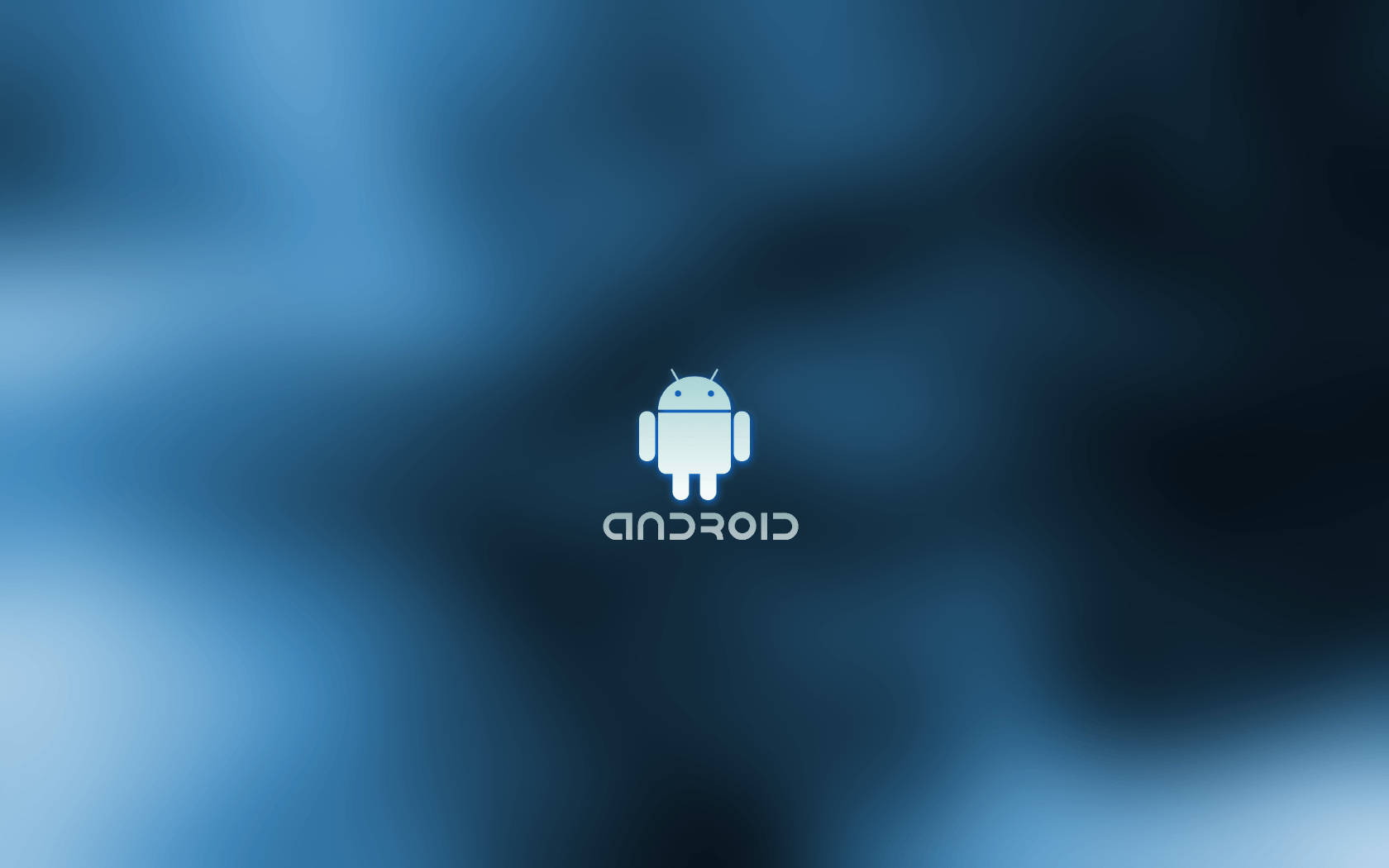 Minimal White Android Logo Wallpaper