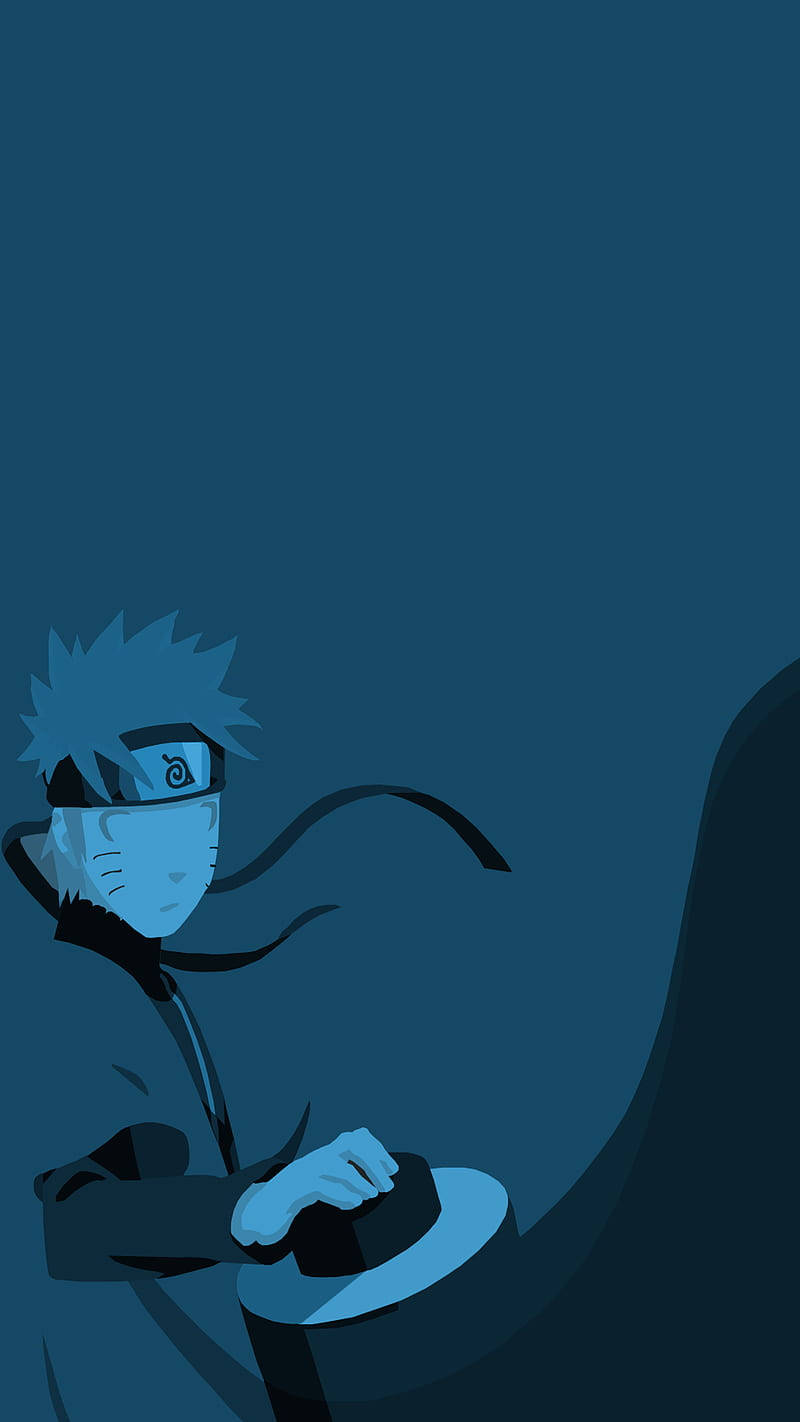 Minimalist Anime Phone Blue Naruto Wallpaper