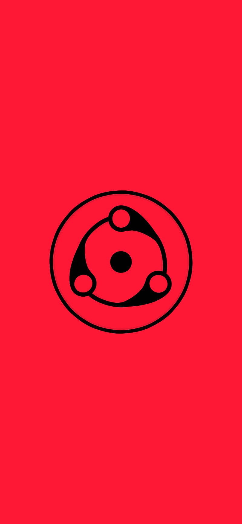 Minimalist Anime Phone Mangekyou Sharingan Wallpaper