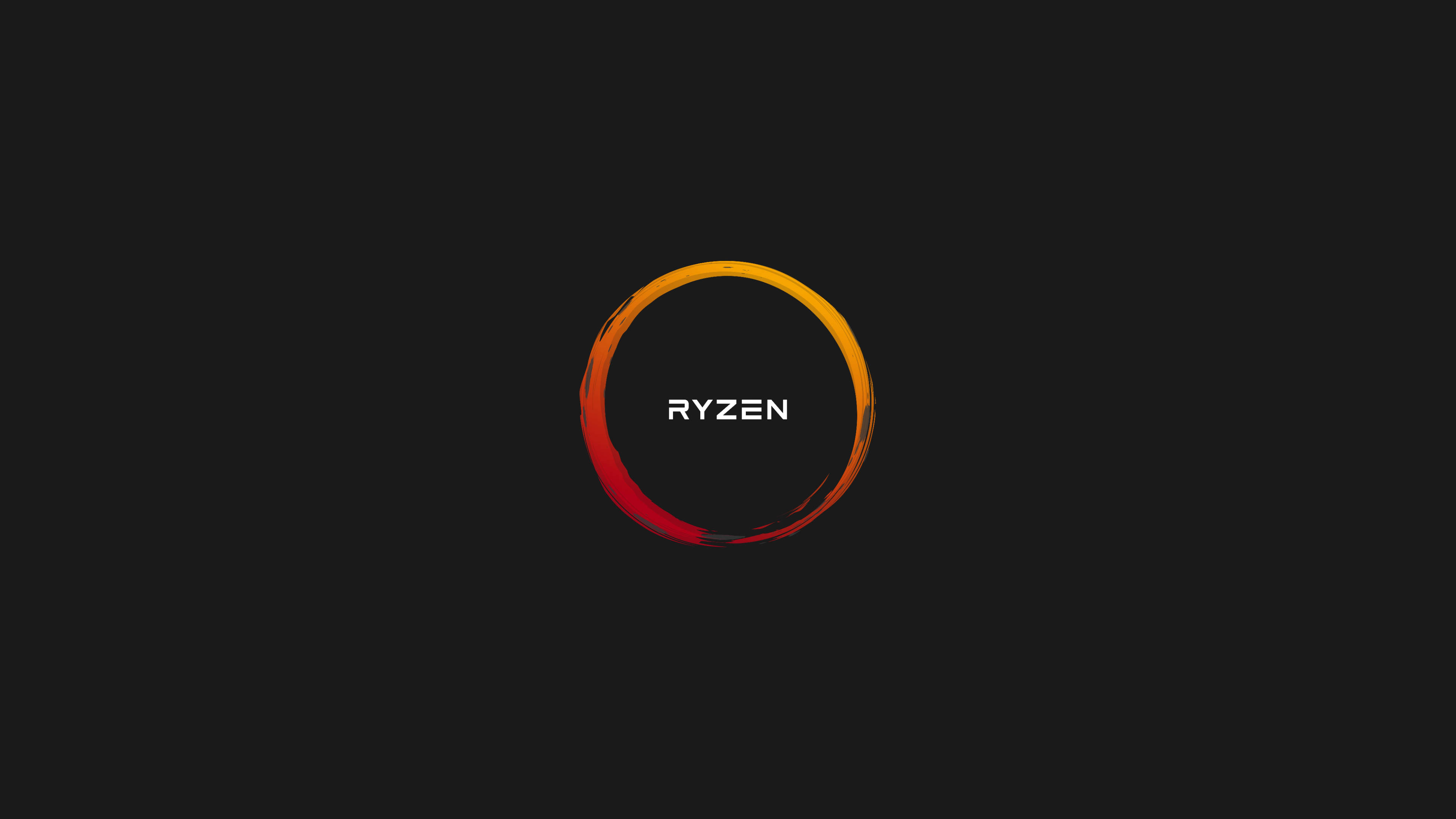 Minimalist Circle Amd 4k Wallpaper