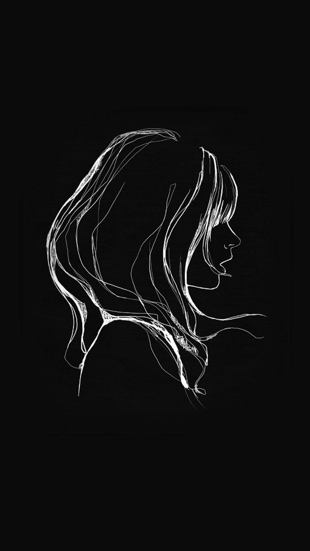 Minimalist Cute Dark Girly Wallpaper WallpapersOK