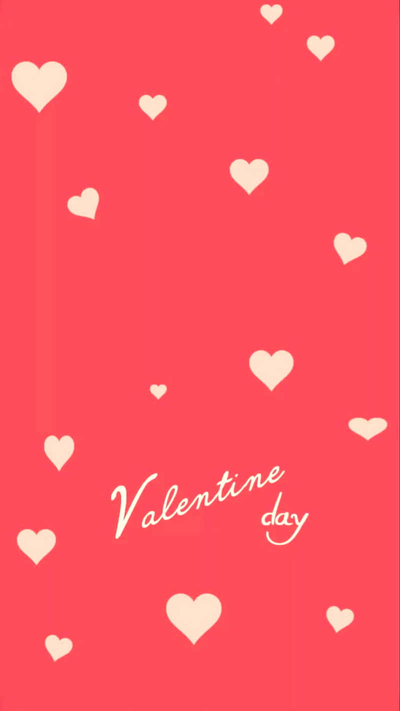 Minimalist Cute Valentines Day Illustration Wallpaper