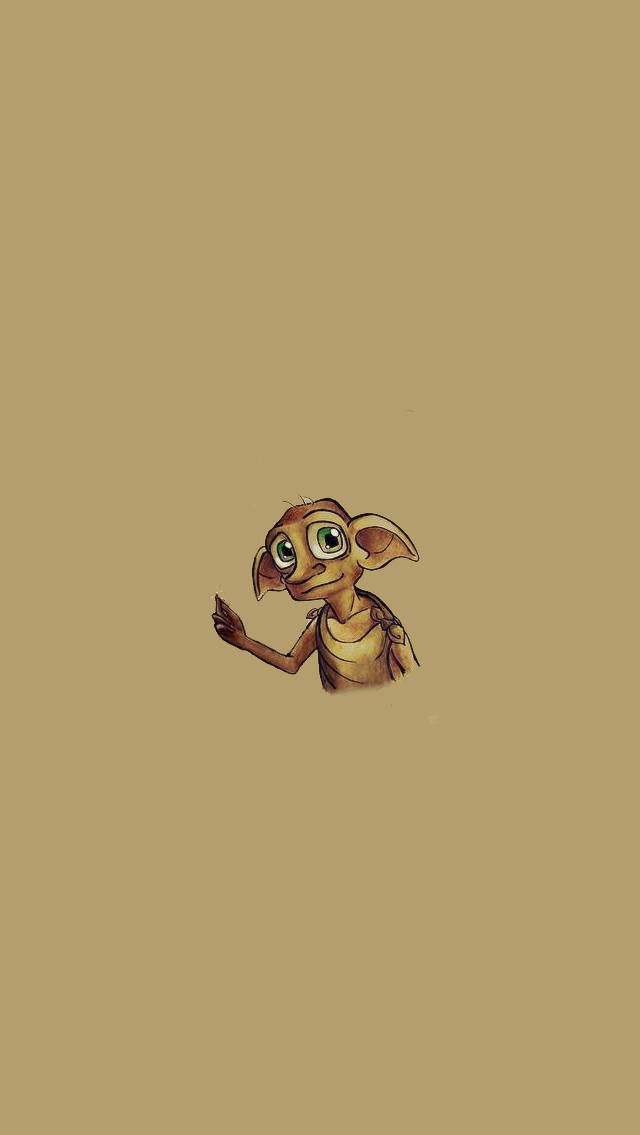 Minimalist Dobby From Harry Potter Illustration Wallpaper