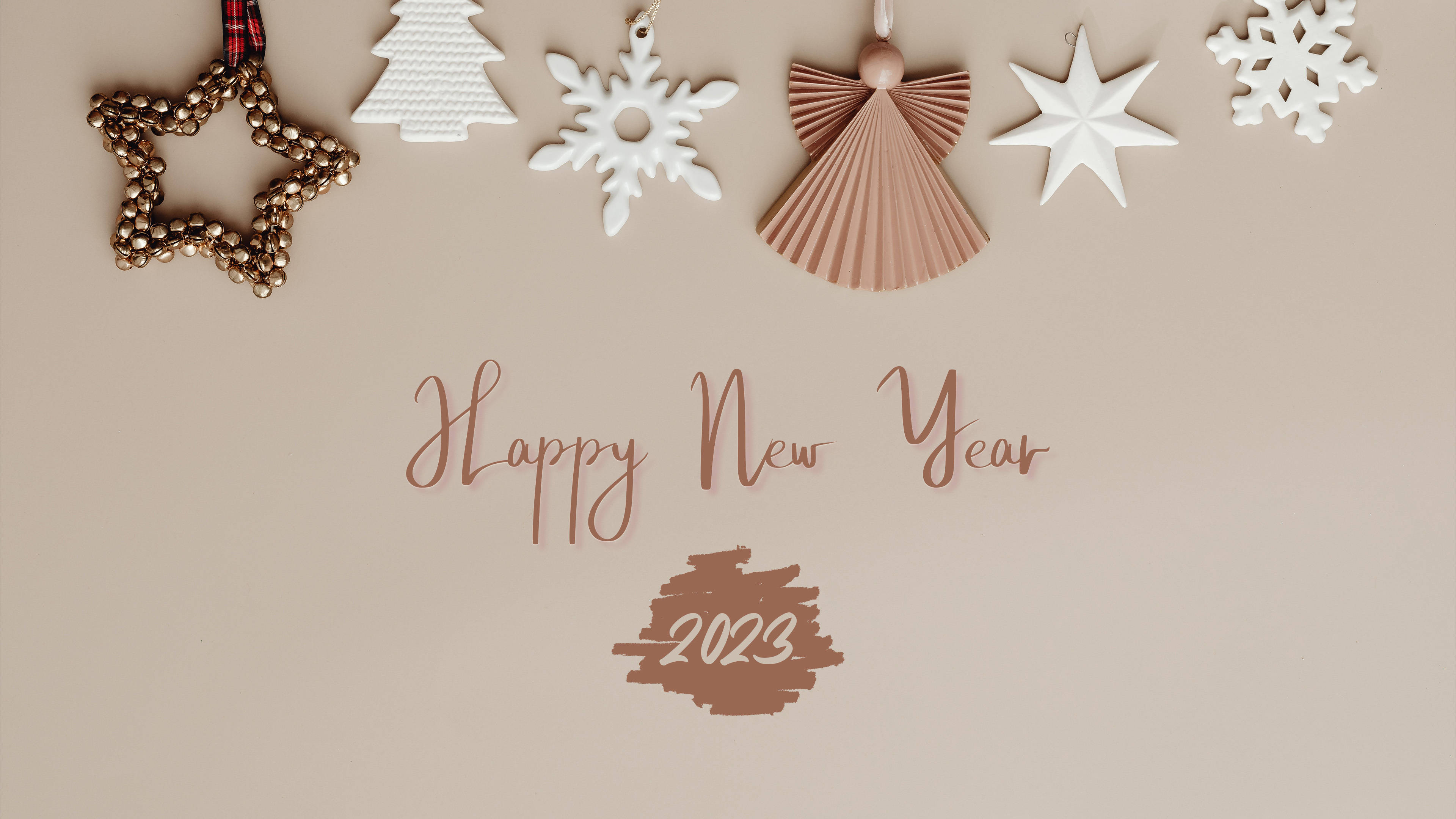 Minimalist Happy New Year 2023 Wallpaper