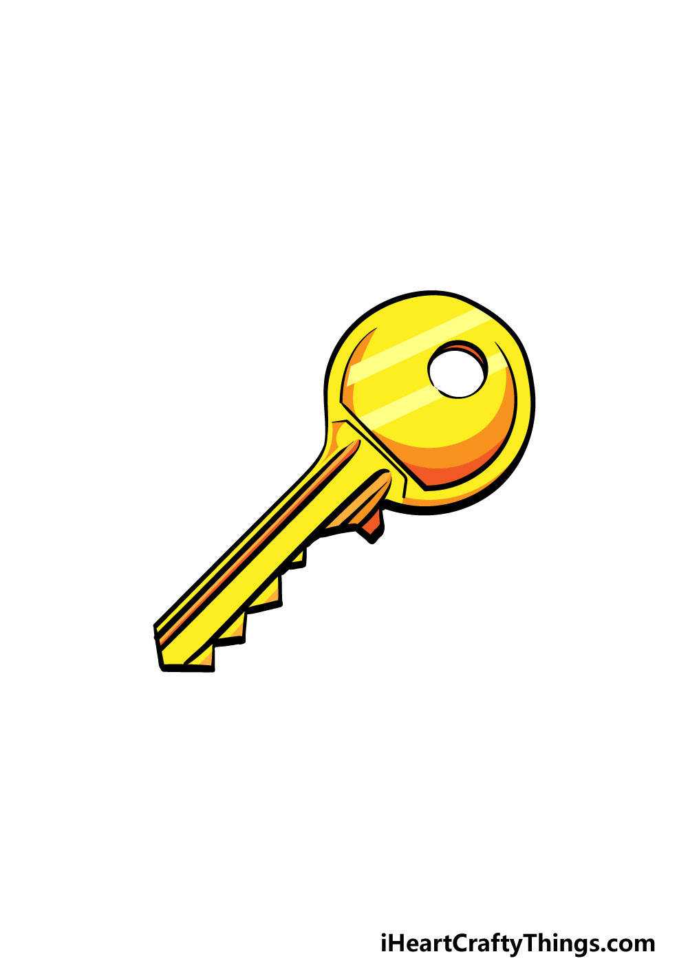 Minimalist Key Cartoon Drawing Wallpaper