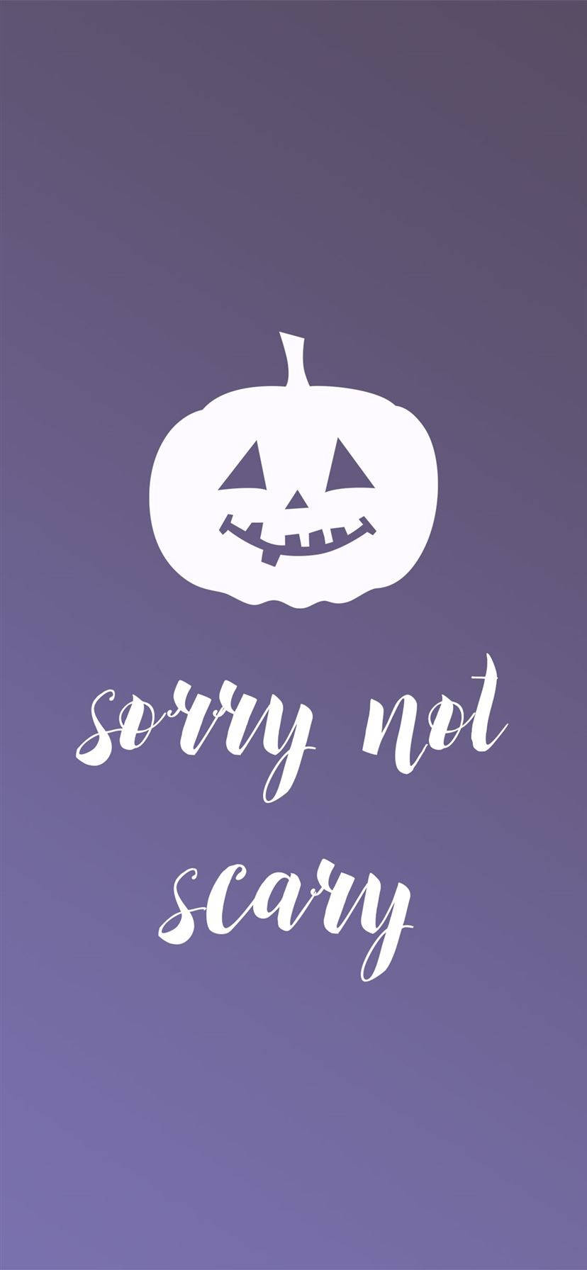 Minimalist Snarky Halloween Phone Wallpaper