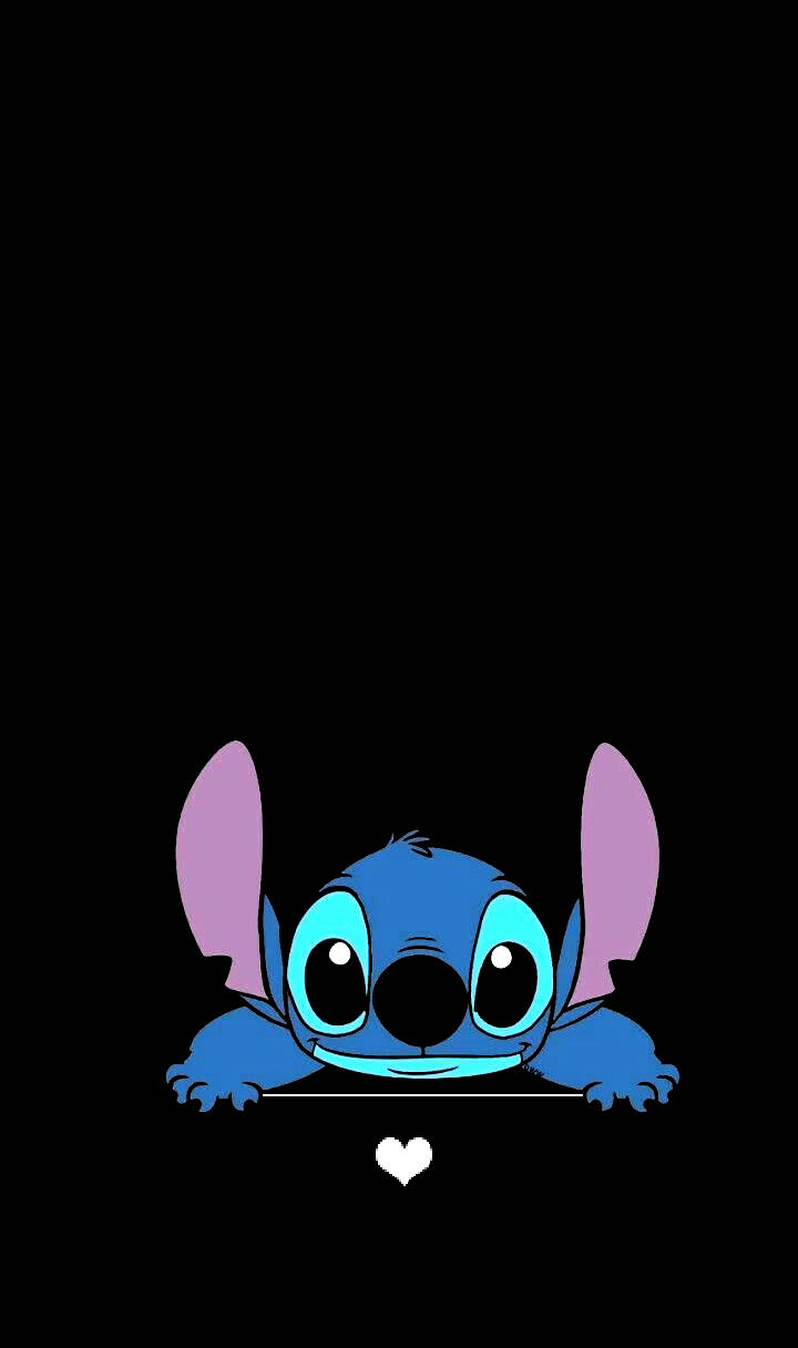 Minimalist Stitch Aesthetic Cartoon Disney Wallpaper