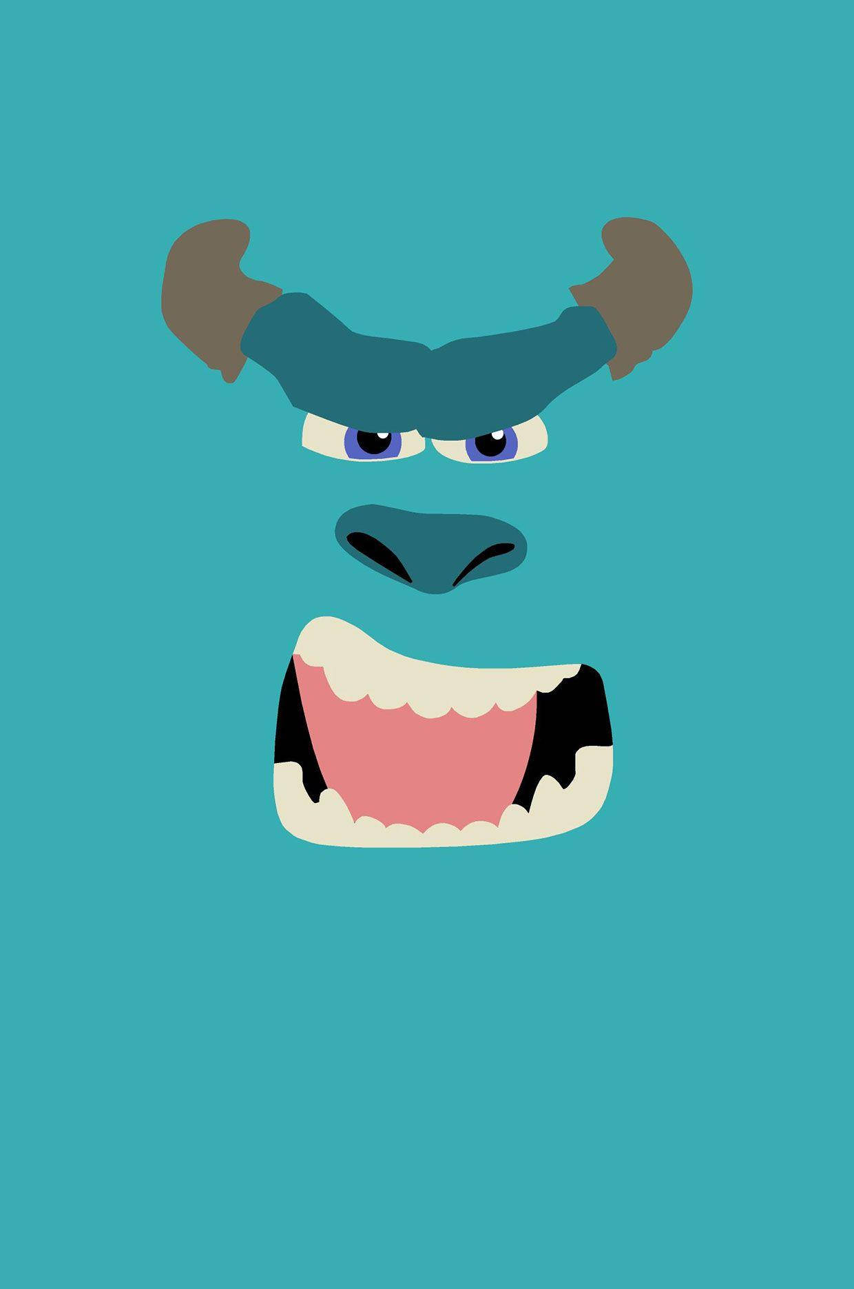 Minimalistic Sulley Art Wallpaper