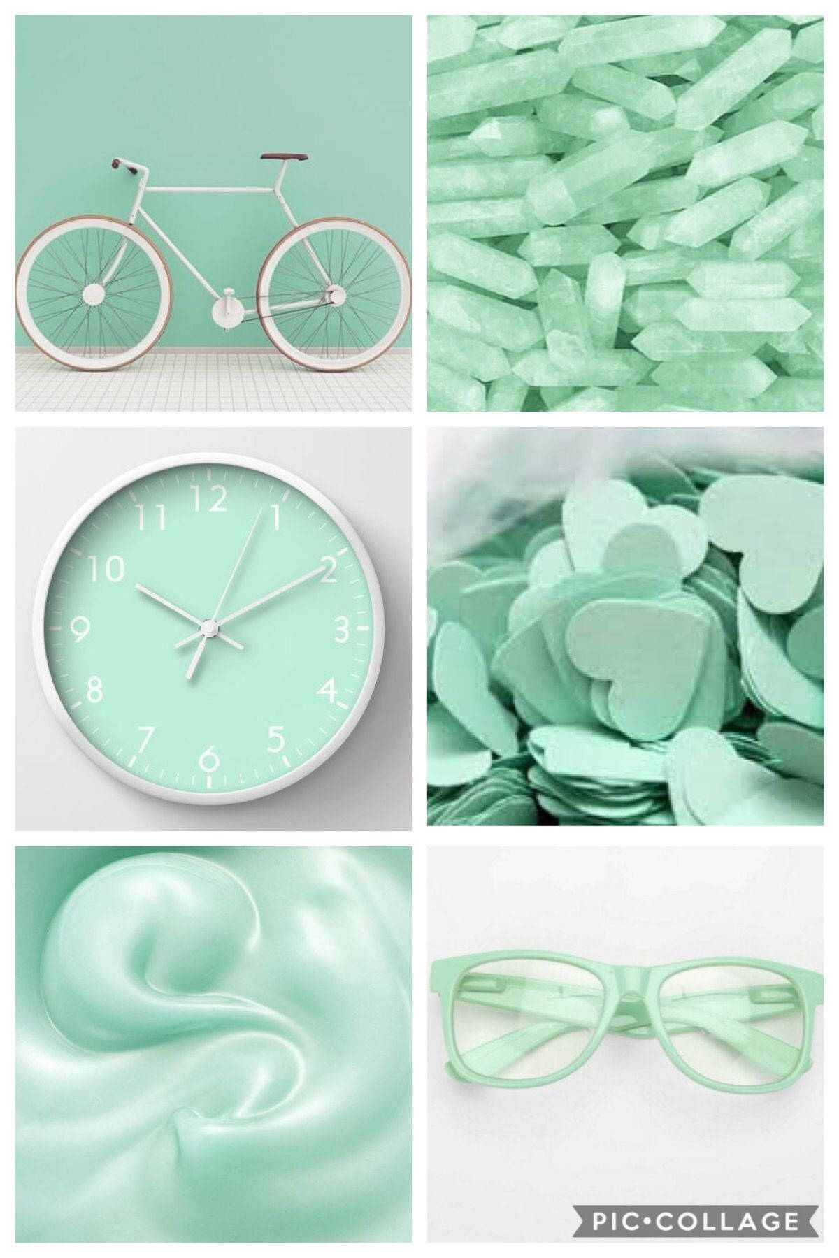 Minty Light Green Aesthetic Wallpaper