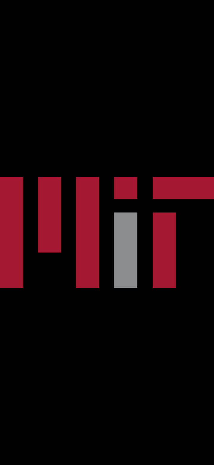 Mit Logo Against Black Backdrop Wallpaper