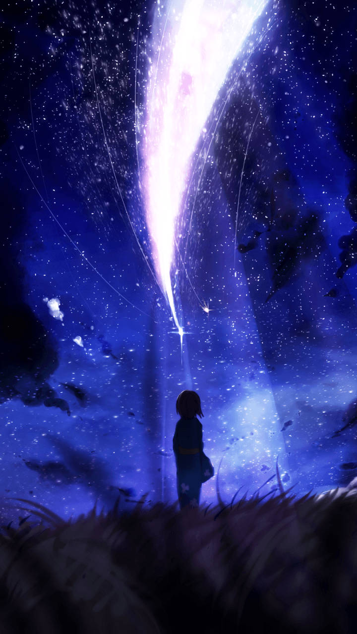 Mitsuha Silhouette Kimi No Na Wa Phone Wallpaper