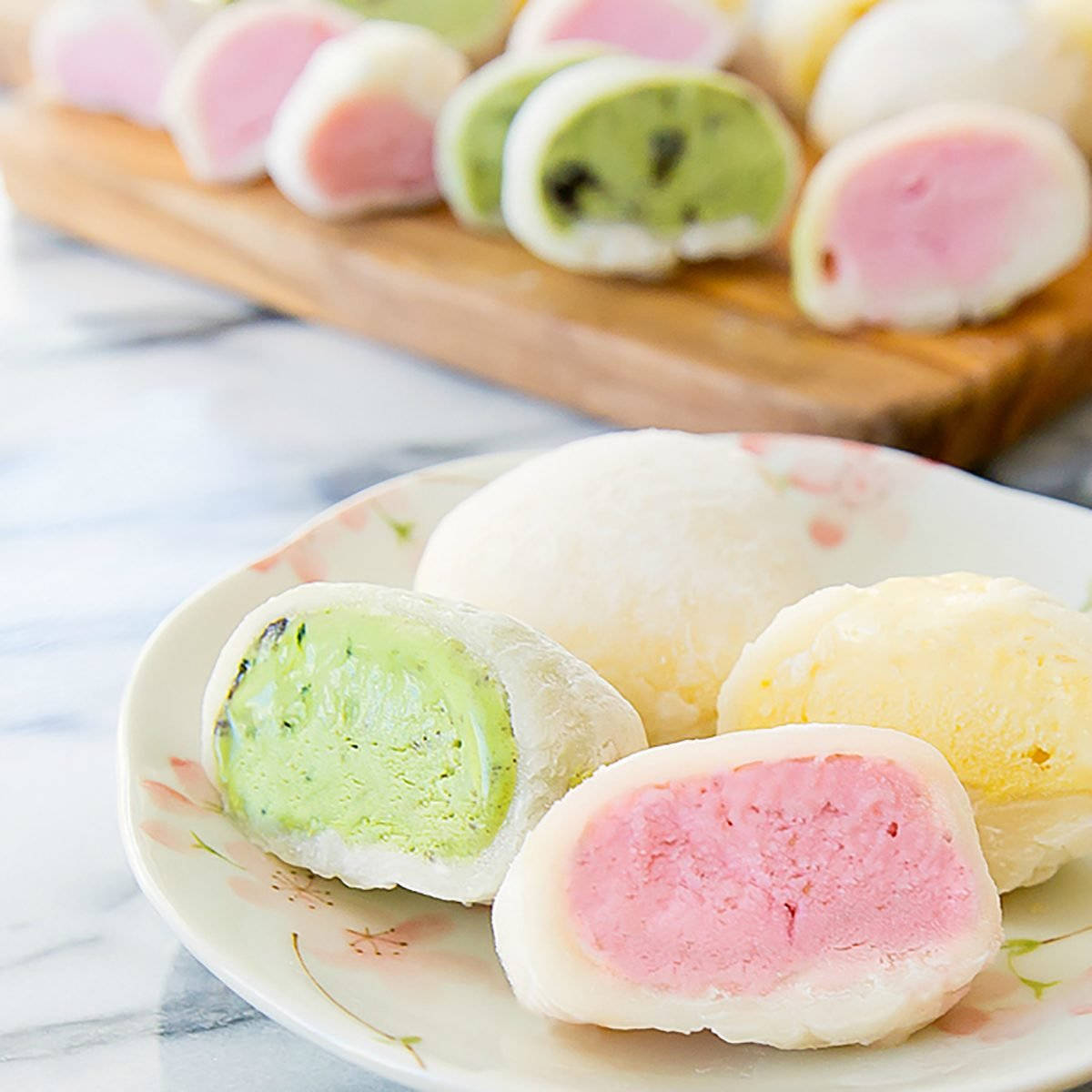 Mochi Flavors Cross Section Wallpaper