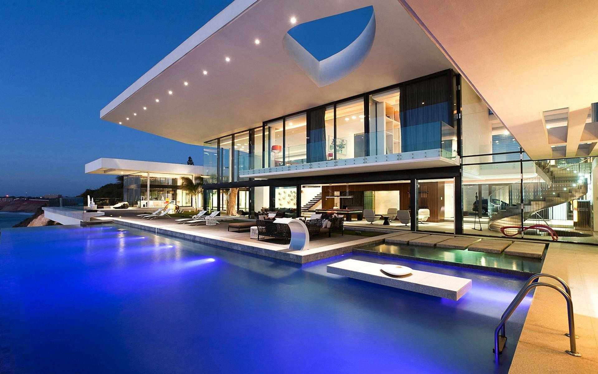 Modern house wallpaper discount