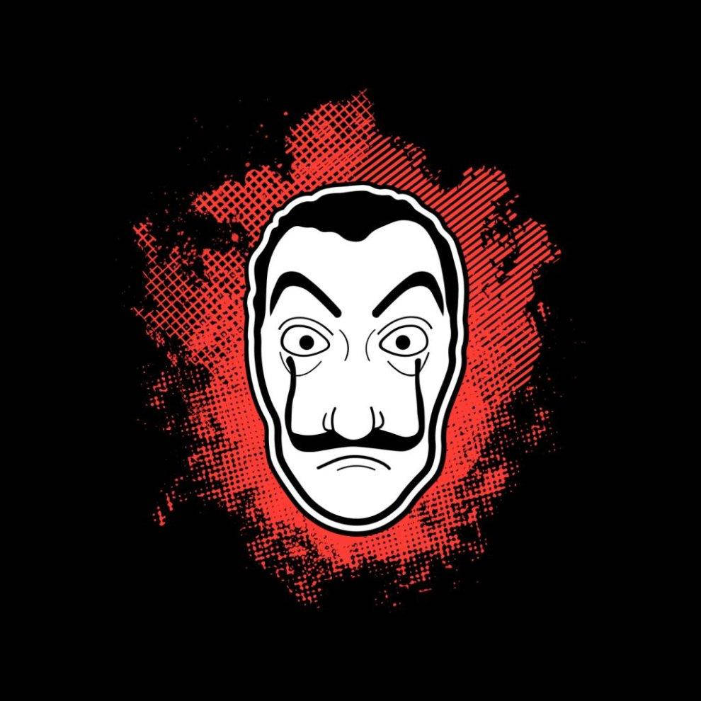 Money Heist Mask Art Wallpaper