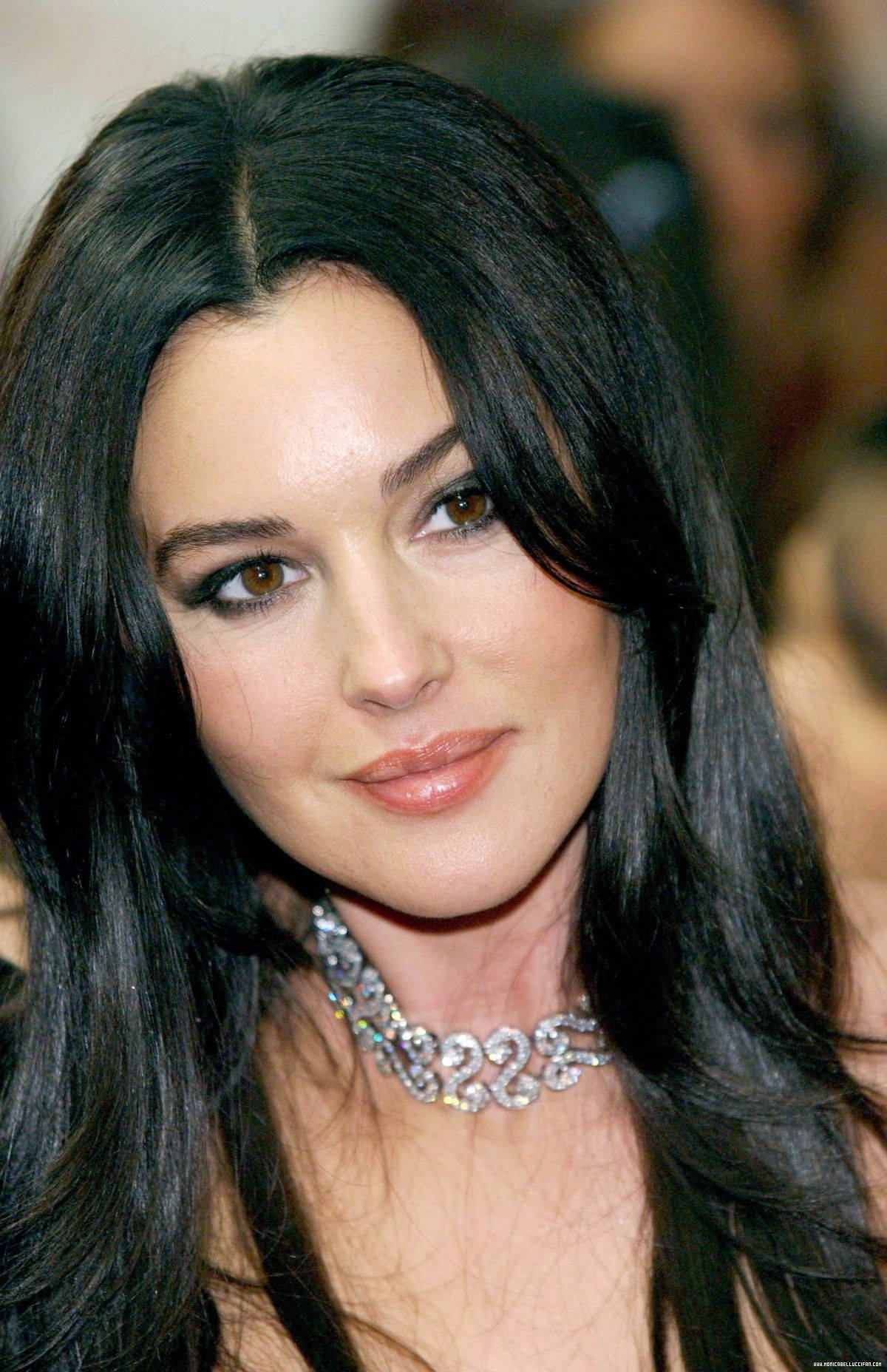 Monica Bellucci Closeup Photo Wallpaper