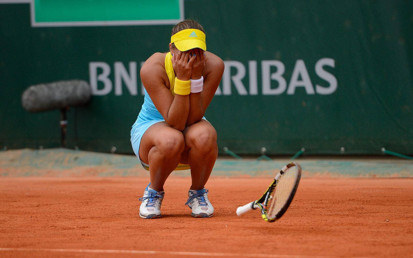 Monica Puig French Open Winning Moment Wallpaper