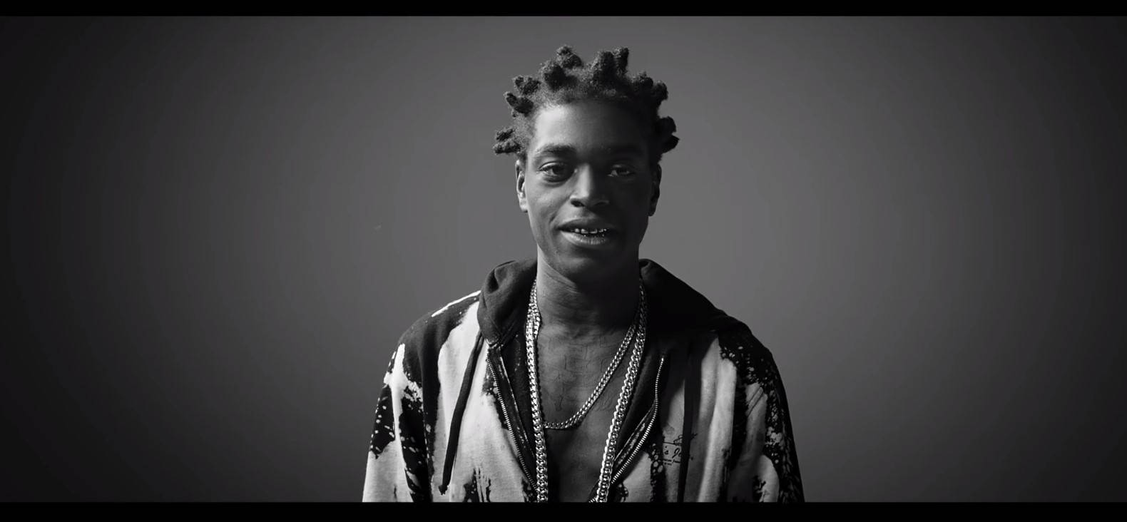 Monochromatic Kodak Black Wallpaper