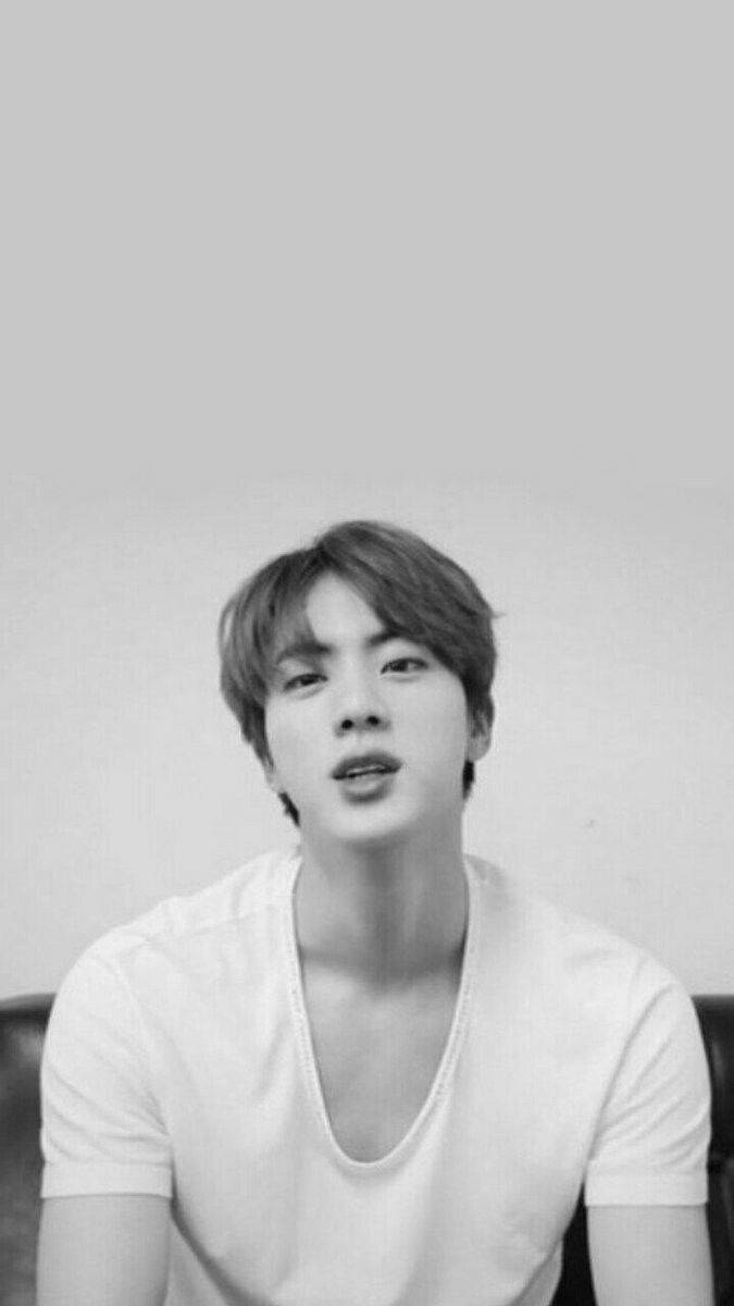 Monochrome Jin Bts Cute Wallpaper