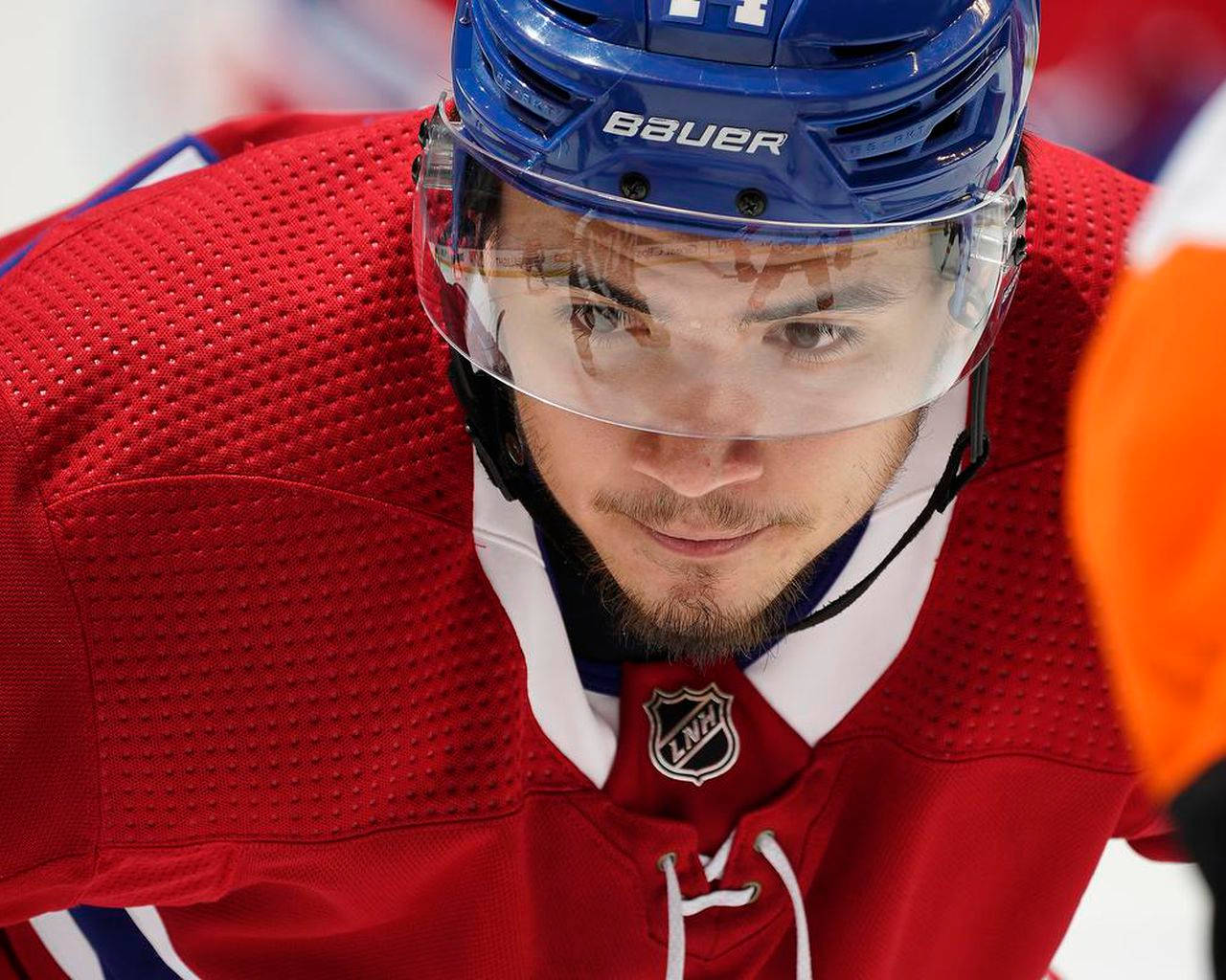 Montreal Canadien Nick Suzuki Close Up Shot Wallpaper