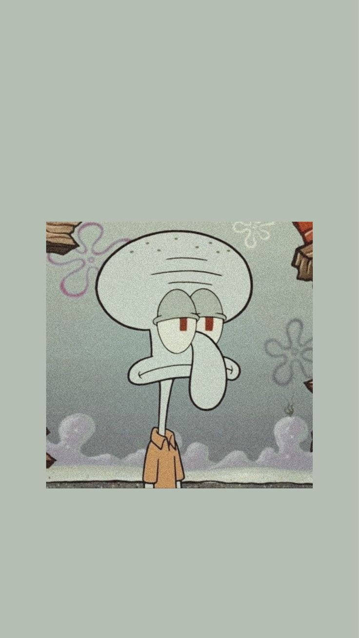 Mood Off Squidward Wallpaper