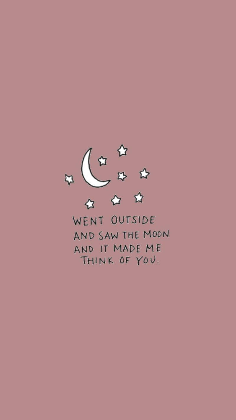 Moonand Stars Miss You Quote Wallpaper