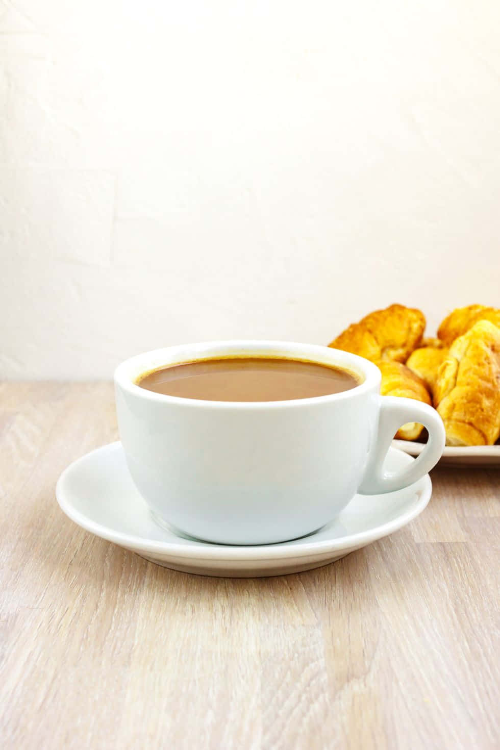 Morning Coffeeand Croissants.jpg Wallpaper