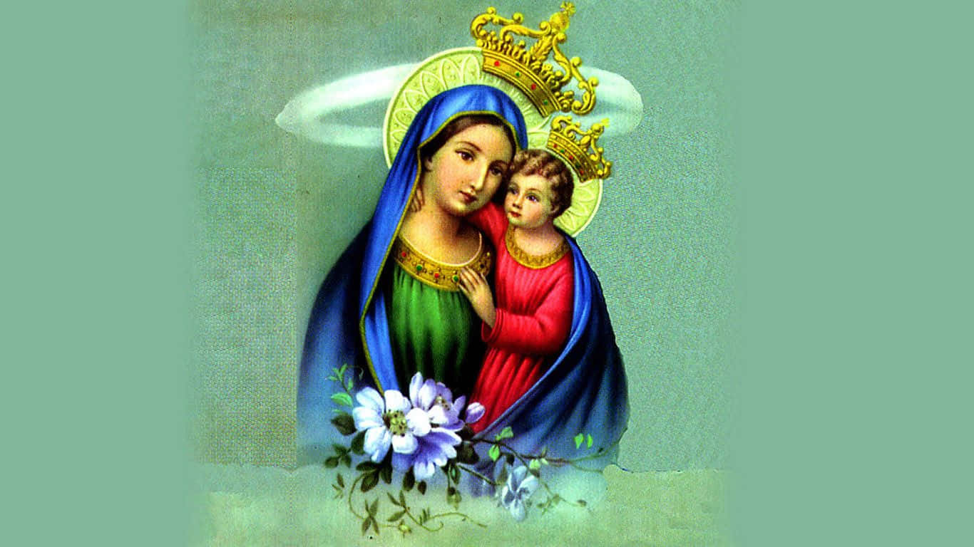 Mother Mary, Beloved Figure Of Christianity Wallpaper