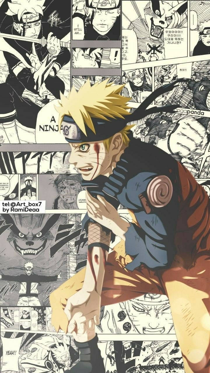 Moving Naruto Bloody Manga Wallpaper
