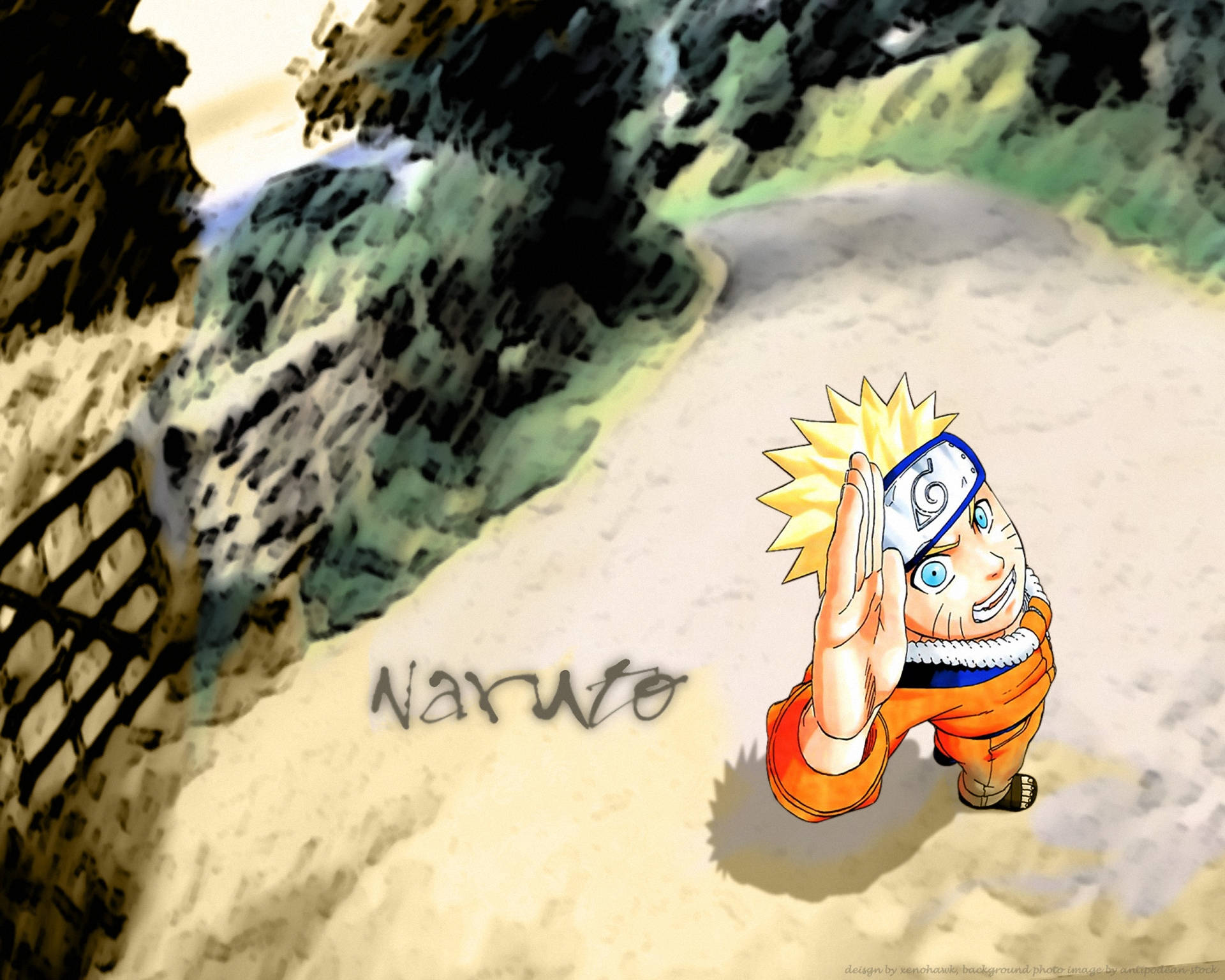 Moving Naruto Salute Wallpaper