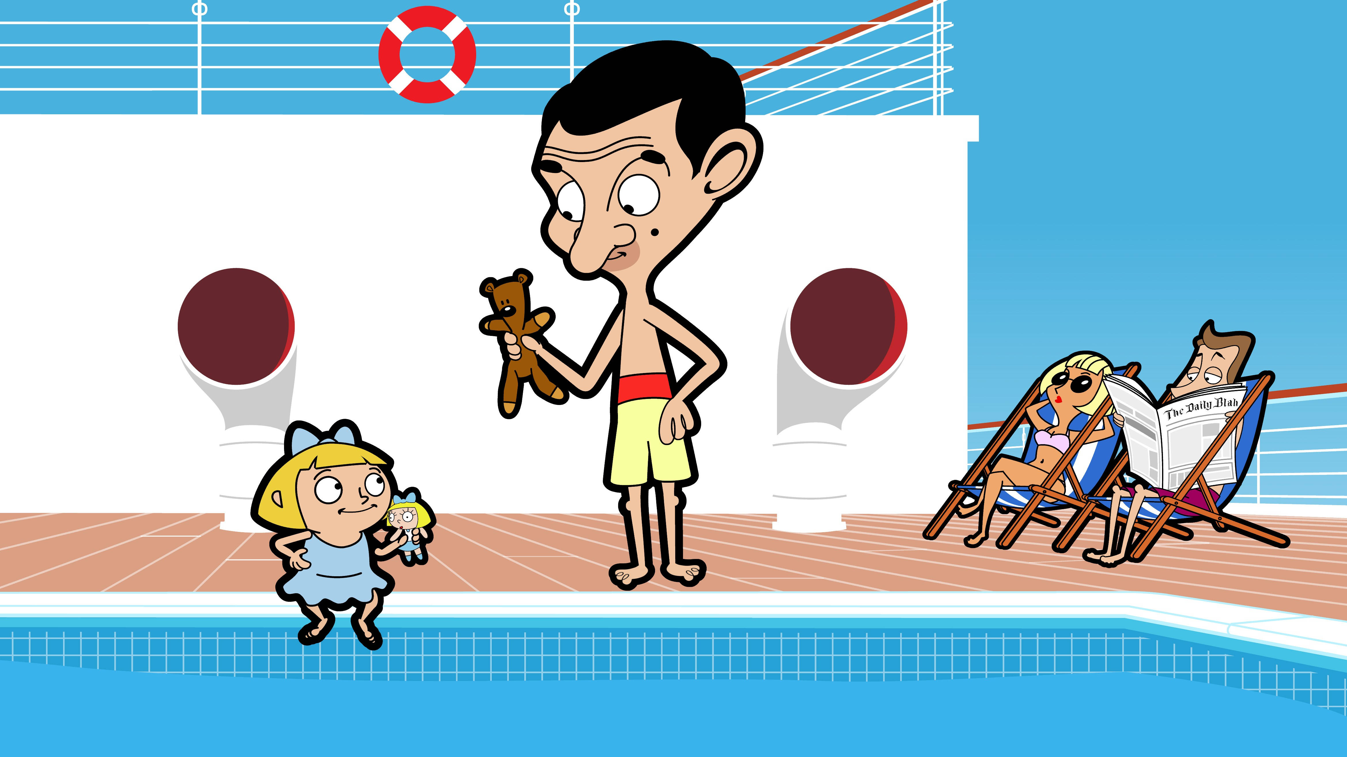 Mr Bean 4k Pool Wallpaper