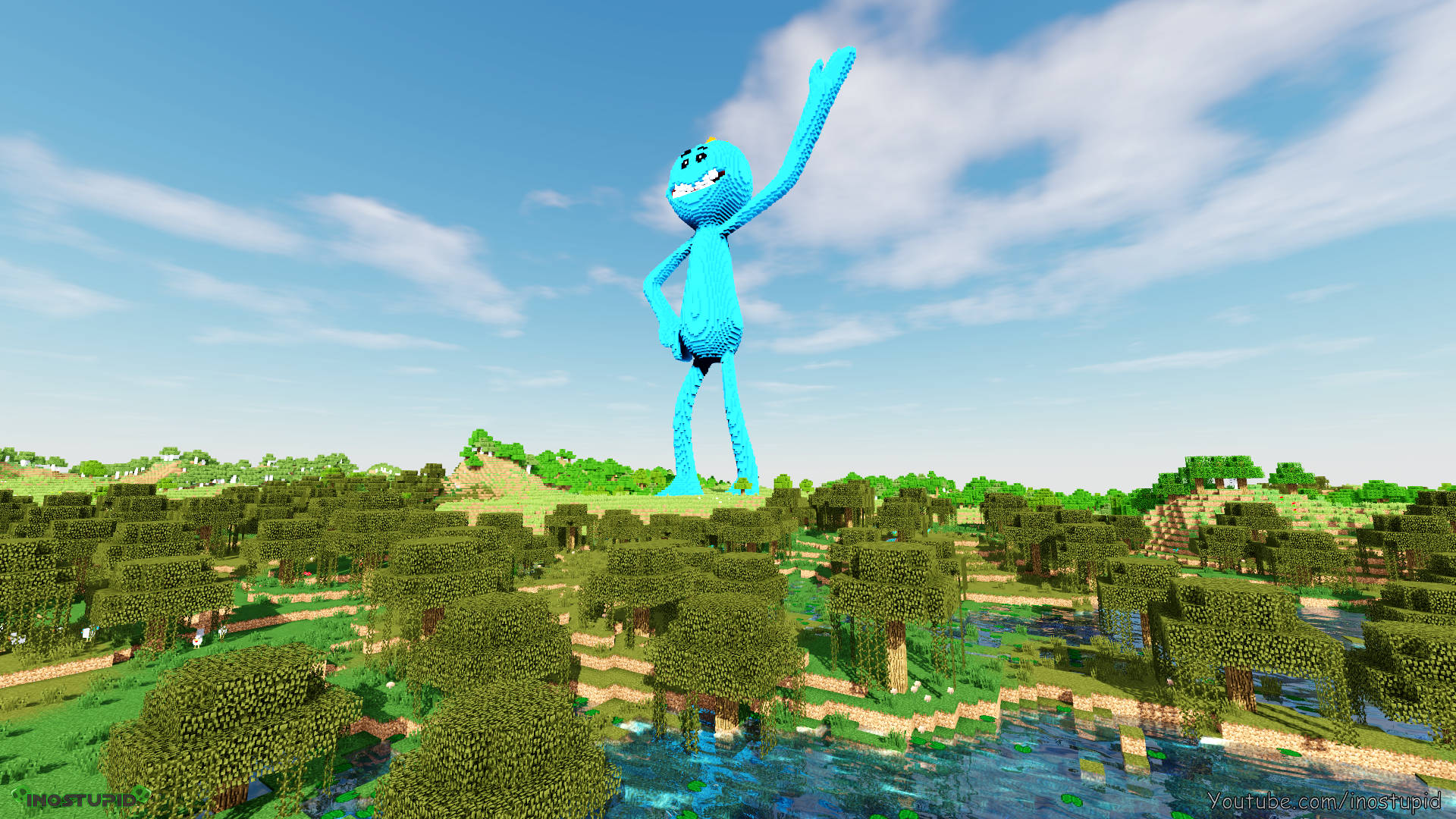 Mr Meeseeks In Roblox Game Wallpaper