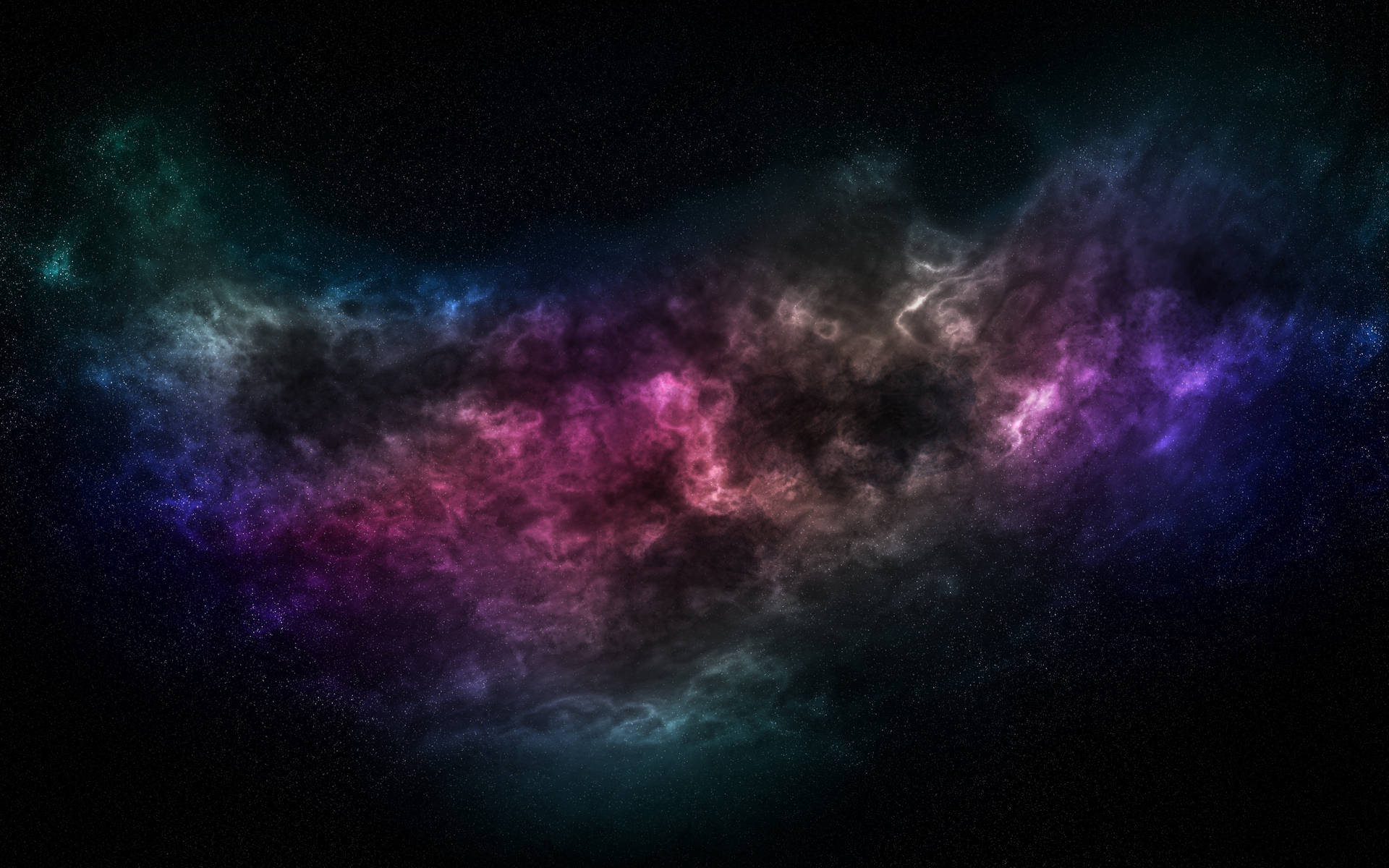 Multicolored Scattered Galaxy Universe Wallpaper