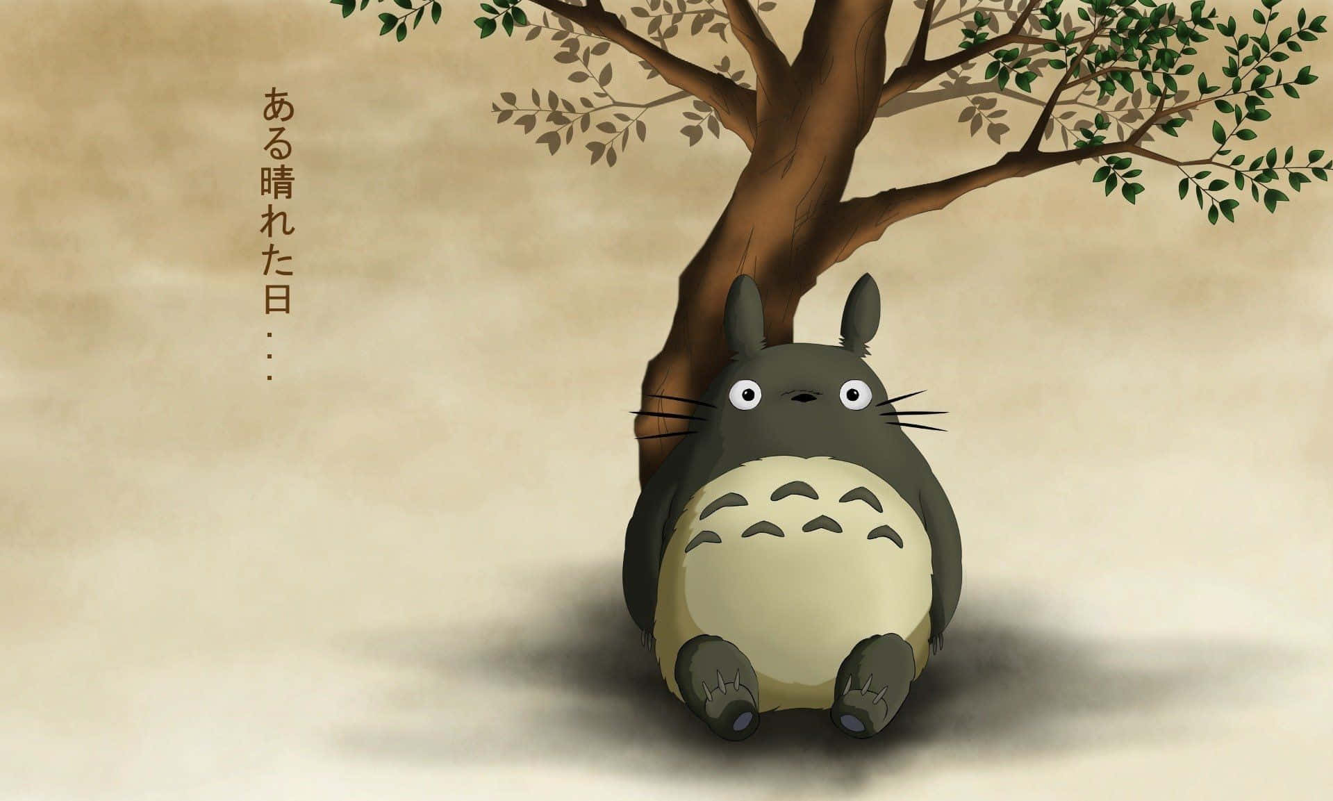 My Neighbor Totoro Friends Riding The Catbus Wallpaper