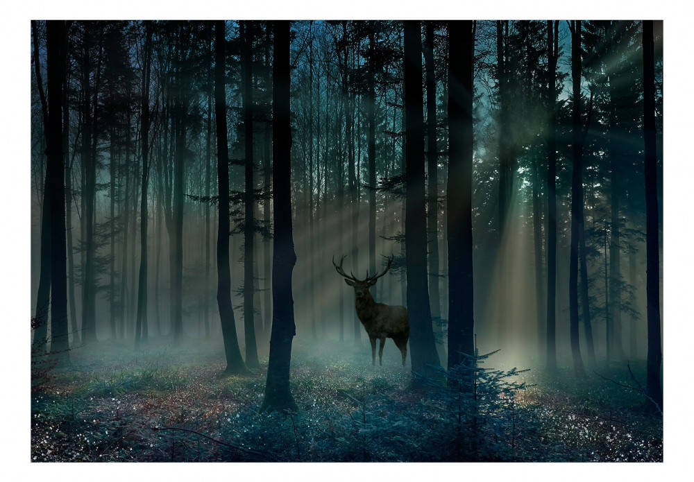 Mystical Forest Deer Wallpaper