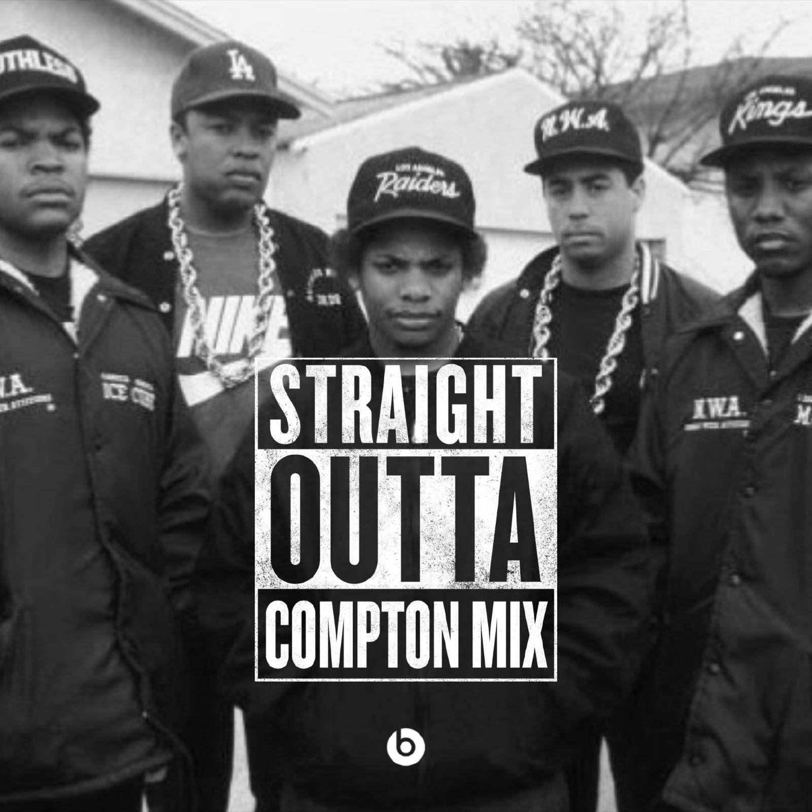 N.w.a. Straight Outta Compton Mix Poster Wallpaper