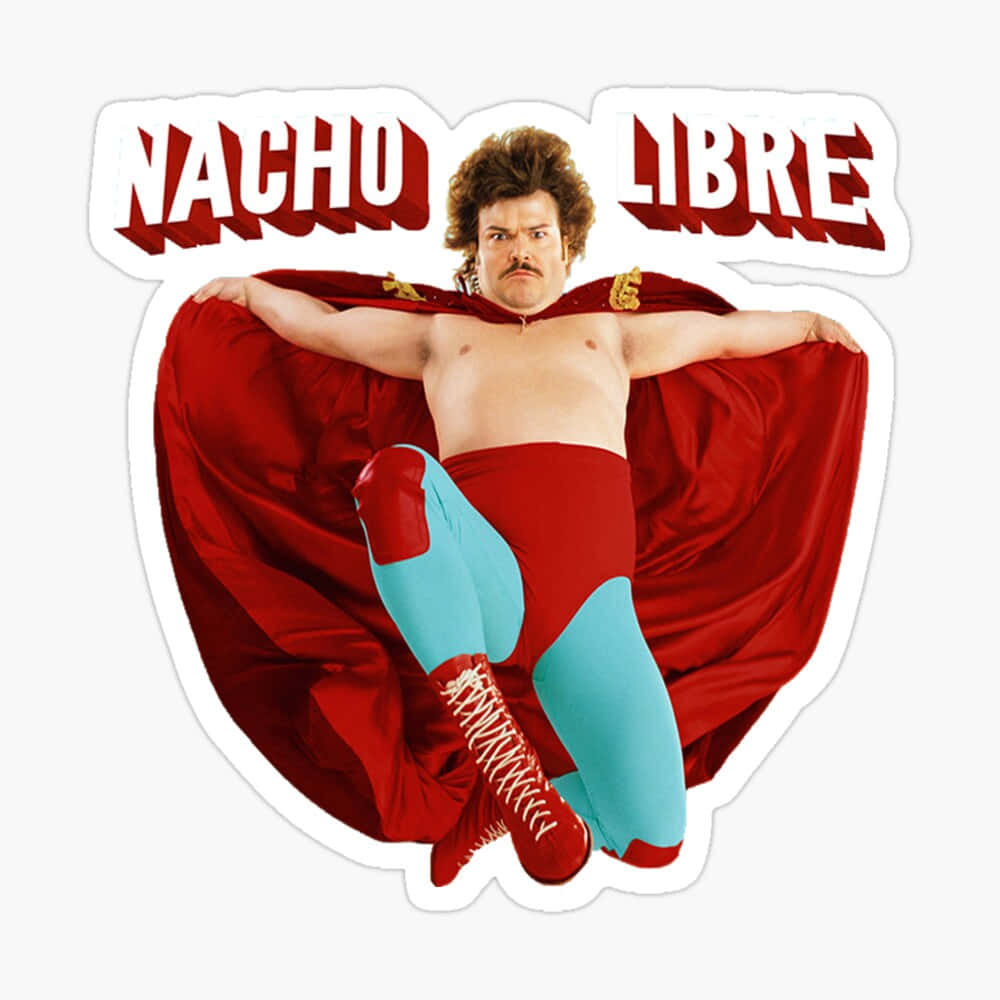 Nacho Libre Hero Pose Sticker Wallpaper