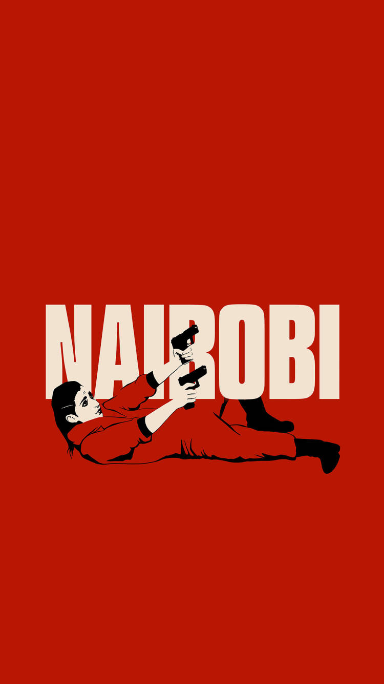 Nairobi Money Heist Minimalist Art Wallpaper