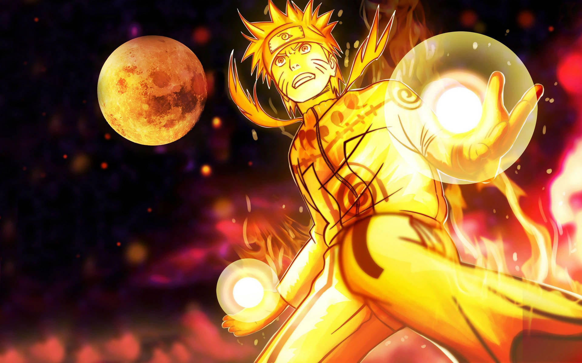 Naruto Chakra Fire Anime Wallpaper